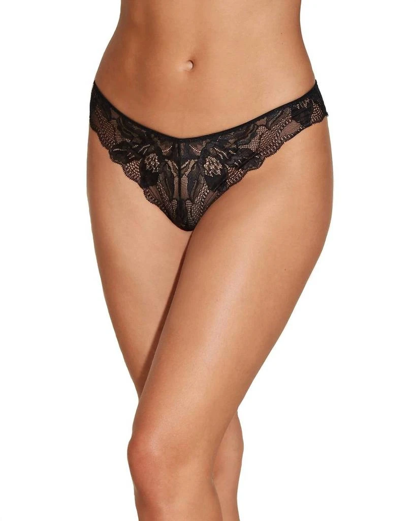 Cosabella Paradiso Women's Mid-Rise Thong Parad0321 In Black 1