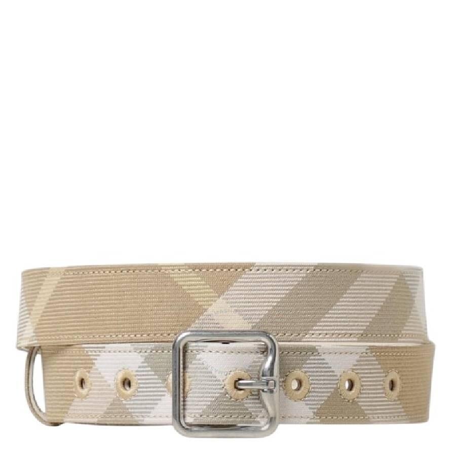 Burberry Square Buckle Check-Pattern Belt - Belts - Compare