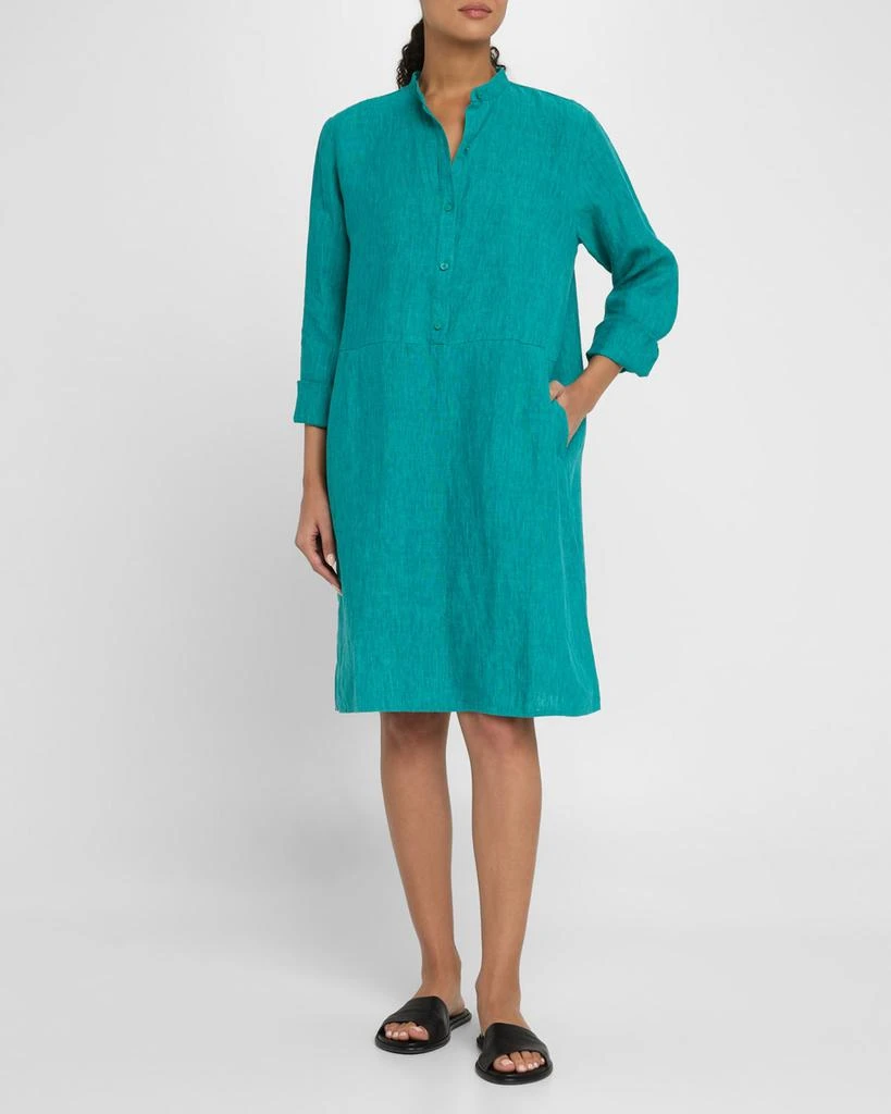 Eileen Fisher Organic Linen Shift Shirtdress 4