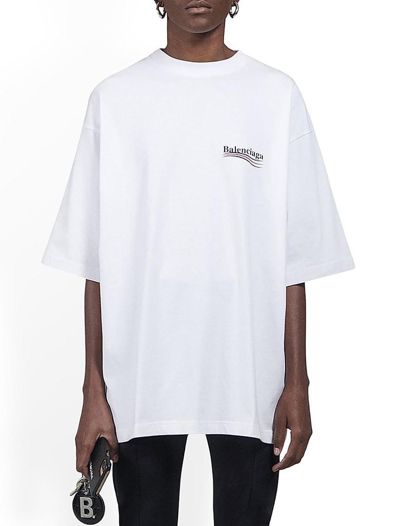 Balenciaga Political Campaign T-shirt Large Fit - T-Shirts - Free