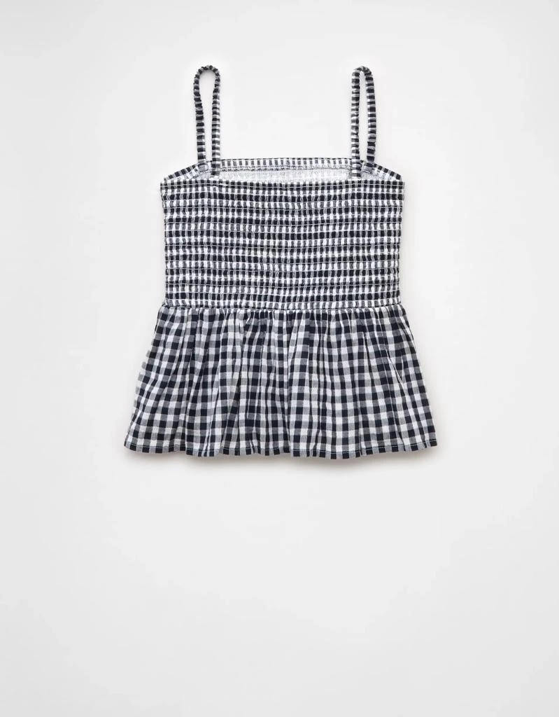 AE AE Smocked Gingham Babydoll Cami 4