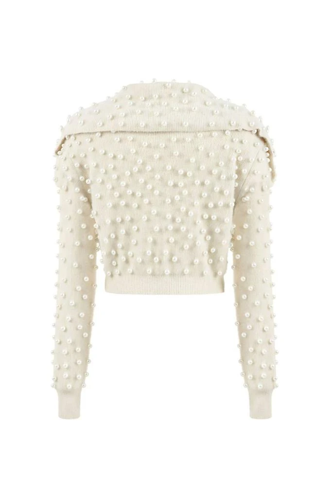 Nocturne Nocturne - Wide Neck Knit Polo Top 6