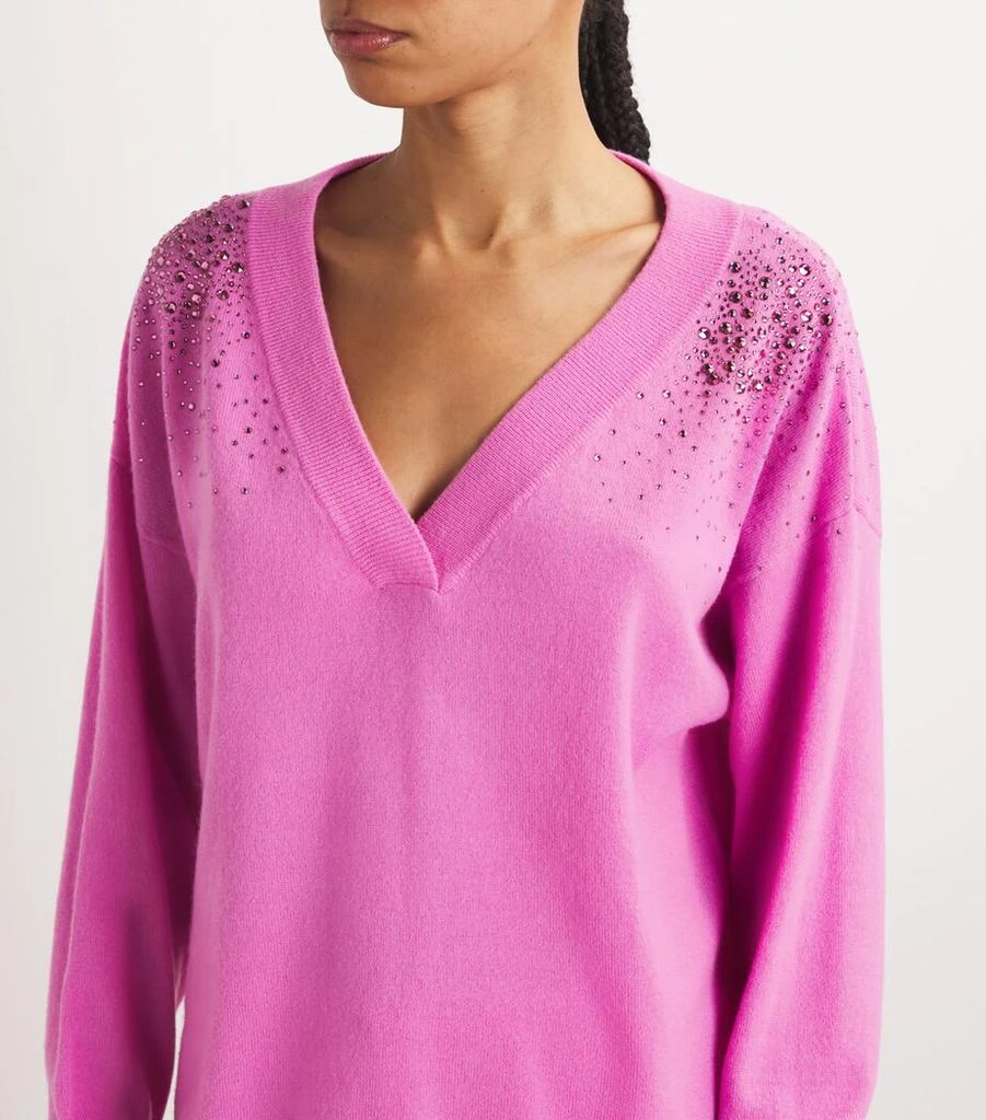 William Sharp Cashmere Nebula Crystal-Embellished Sweater 6