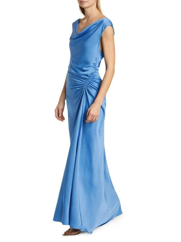 A.L.C. Ophelia Draped Satin Gown 3