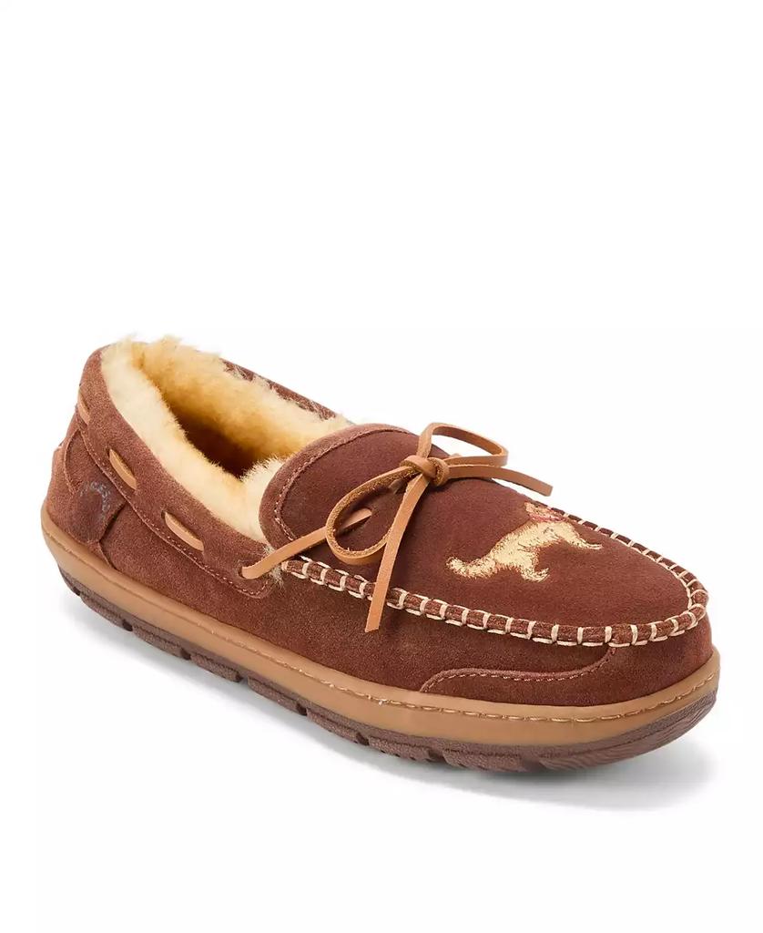 Dear Foams Men's Forster Genuine Shearling Moccasin Slippers