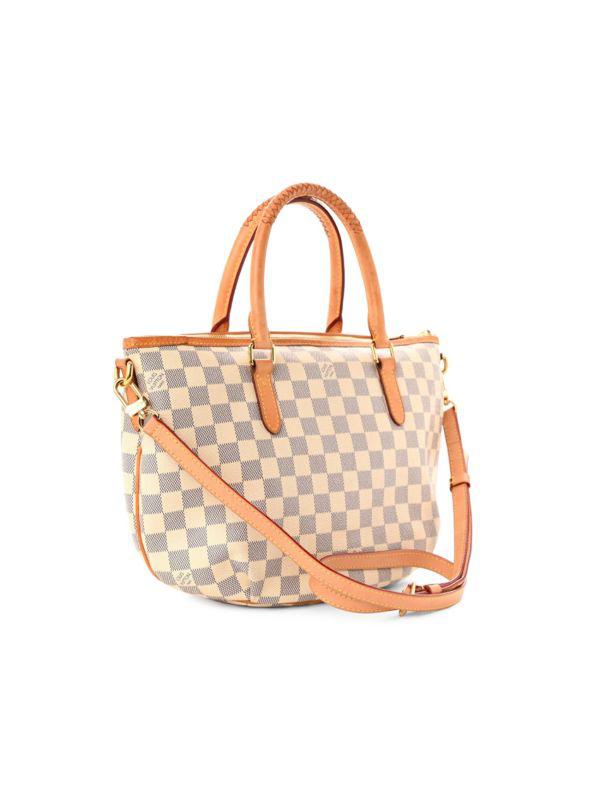 Louis Vuitton Damier Azur Checkered Coated Canvas Tote