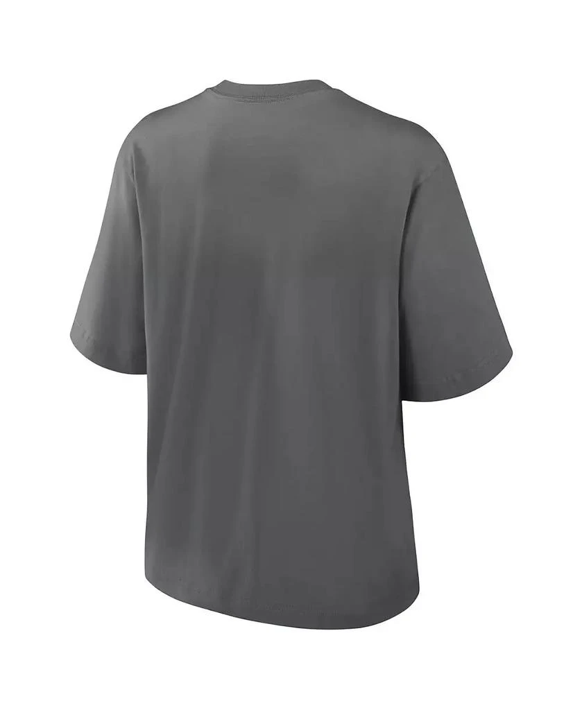 NIKE Women's Charcoal Philadelphia Eagles Glory Arch Boxy T-Shirt 3