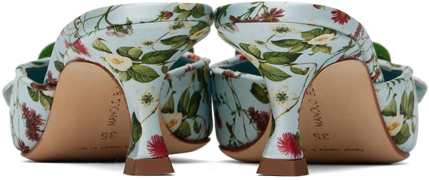 Manolo Blahnik Blue Maysalebi Heels 2