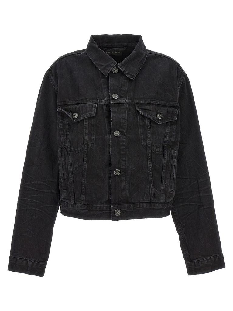 Balenciaga Balenciaga Slim Fit Denim Jacket - Jackets