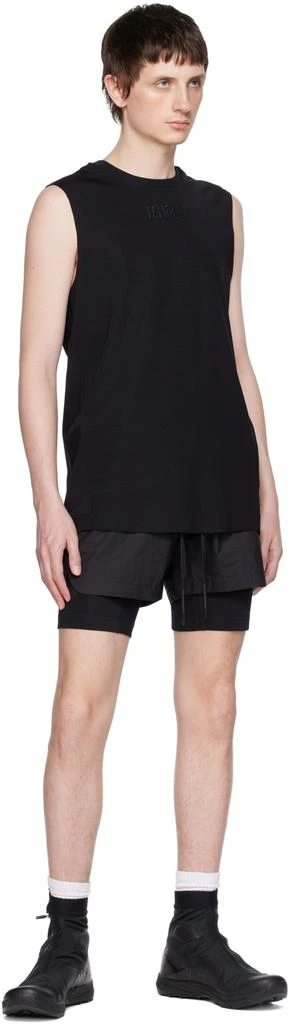 TEMPLA Black Layered Track Shorts 4