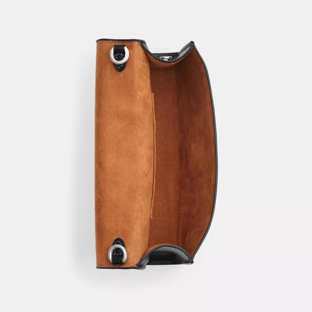 Coach Flap Clutch Crossbody In Signature Canvas 5