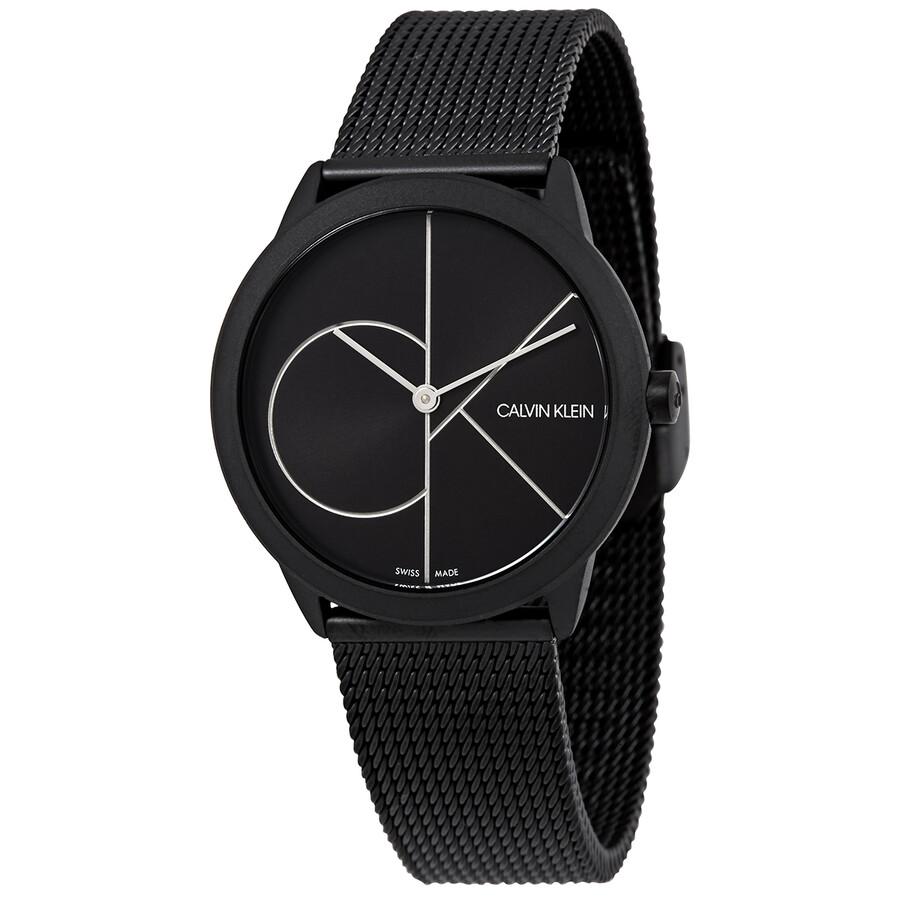 Calvin Klein Calvin Klein Minimal Quartz Black Dial Ladies Watch K3M5245X