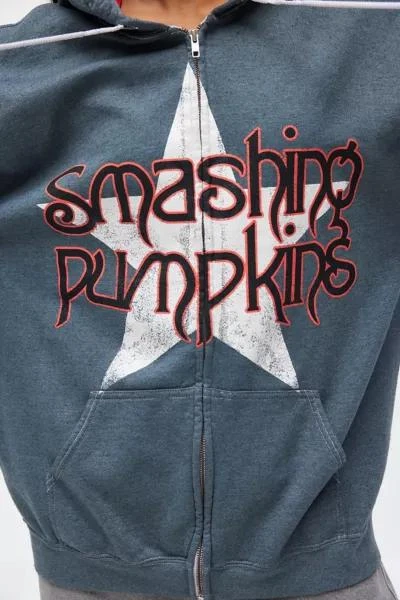 Urban Outfitters Smashing Pumpkins Graphic Zip Up Hoodie Sweatshirt 2