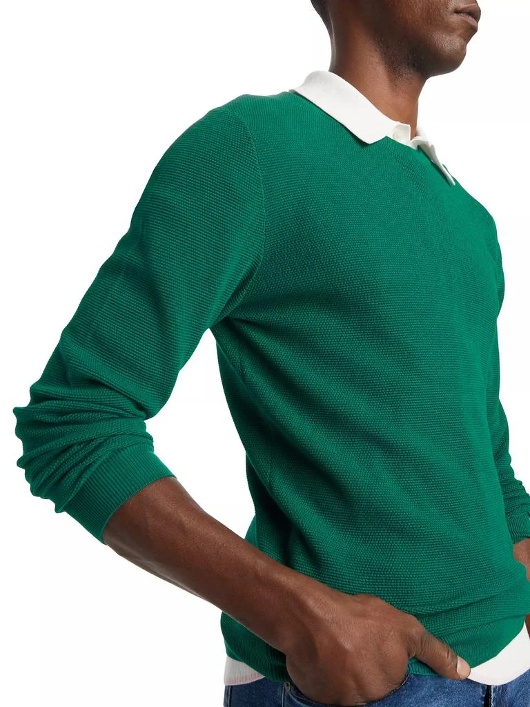 Saks Fifth Avenue COLLECTION Cotton-Blend Crewneck Sweater 6