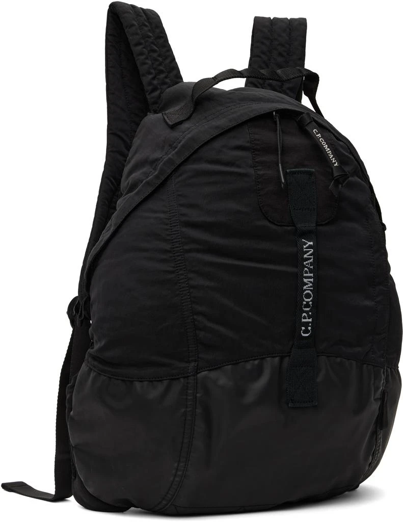 C.P. Company Black Nylon B Rounded Backpack 2