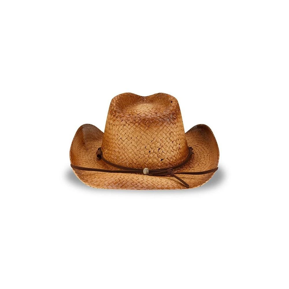 New Era Men's and Women's Brown Buffalo Bills Dutton Curved Brim Straw Hat 4