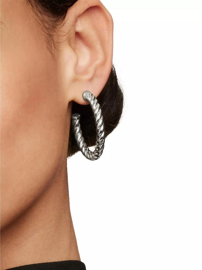 David Yurman Cable Classics Hoop Earrings 2