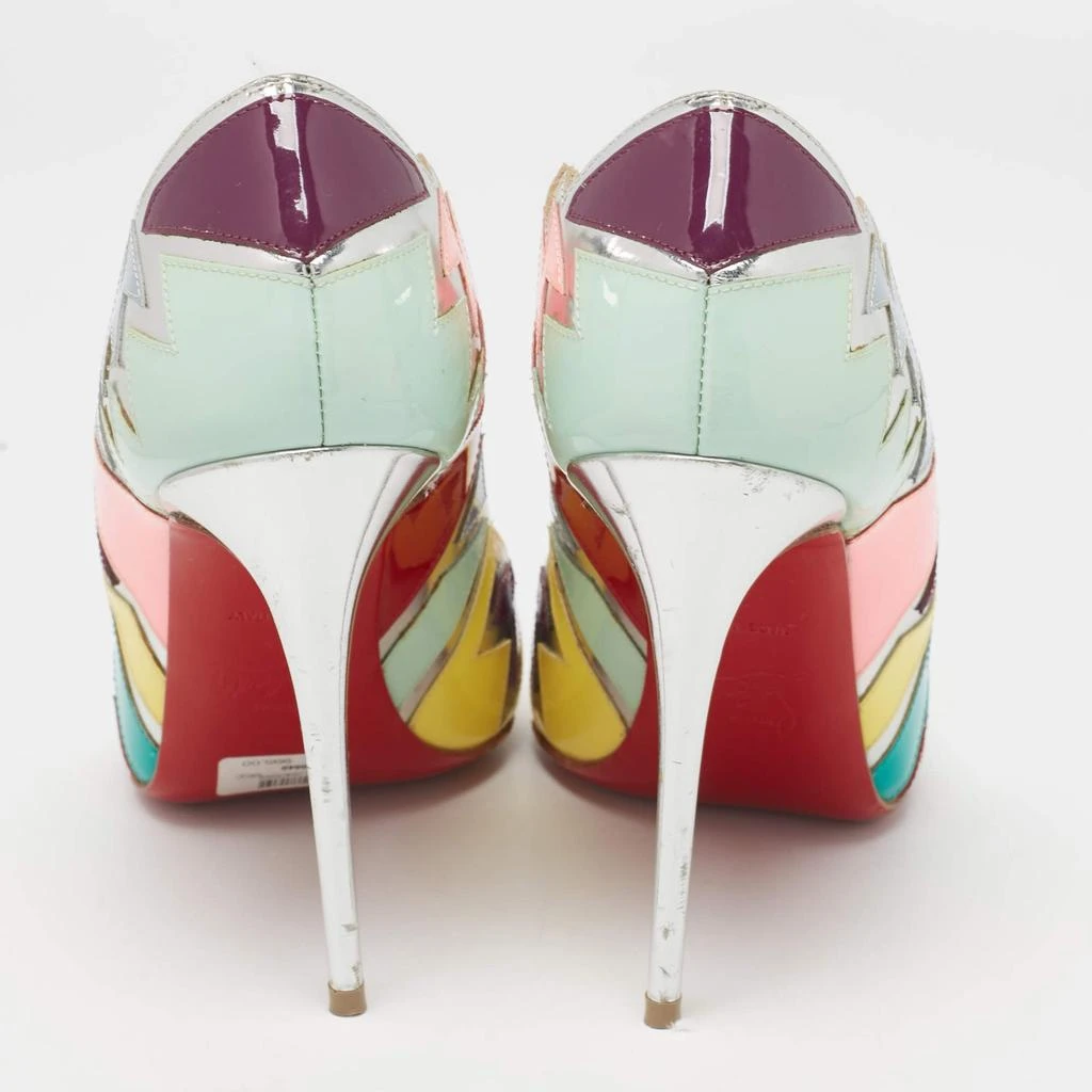 Christian Louboutin Christian Louboutin Multicolor Patent Leather Explotek Zig-Zag Pumps Size 38 4