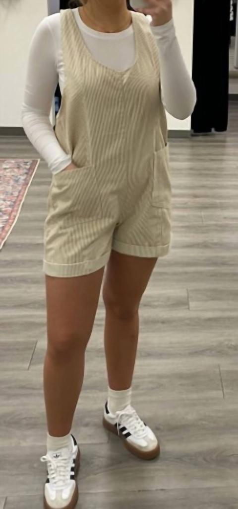 WISHLIST Wishlist - Striped Cotton Romper