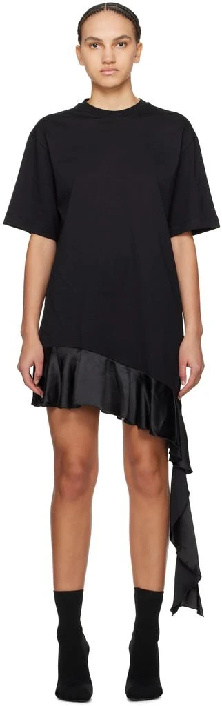 MSGM Black T-Shirt Minidress