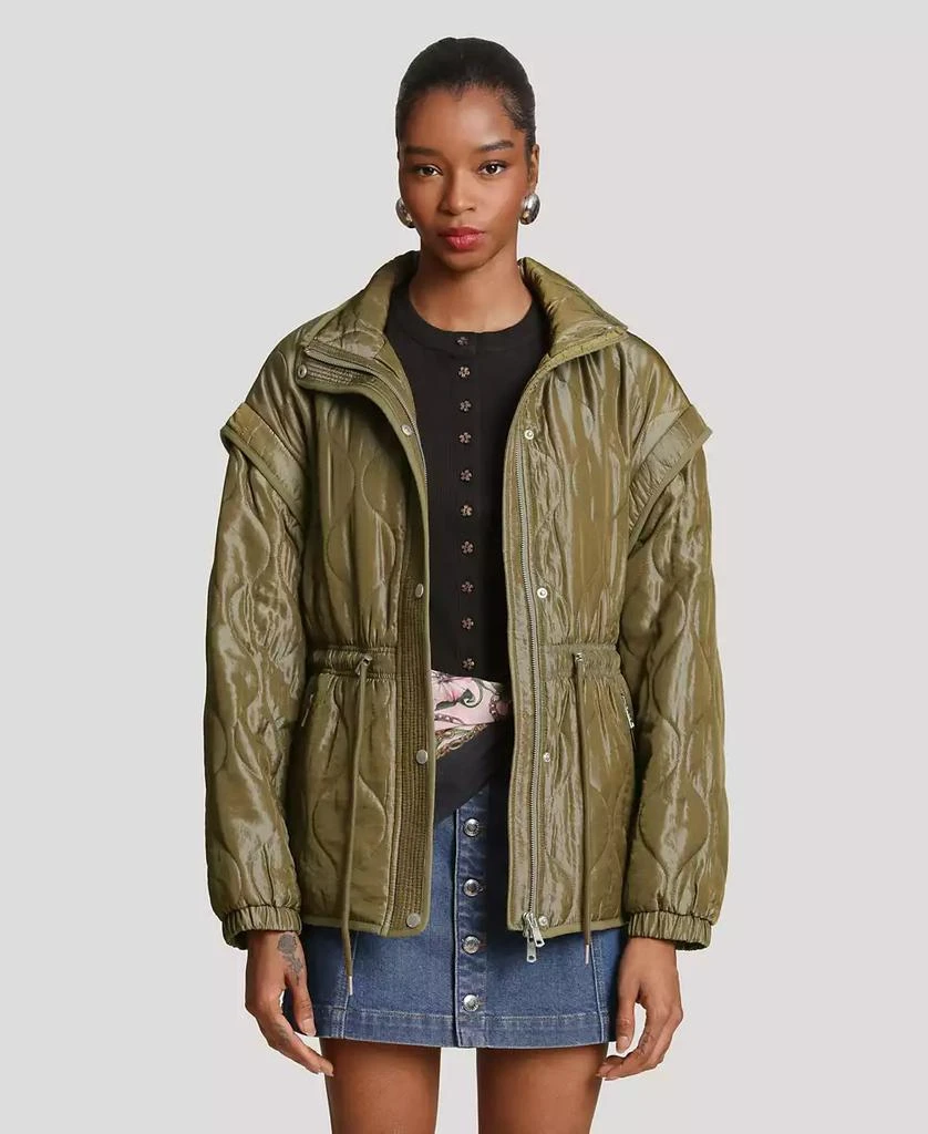 Avec Les Filles Women
s Quilted Anorak Jacket
