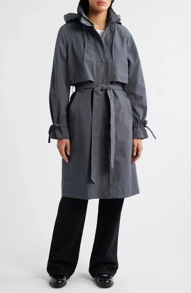 Bernardo Cotton Blend Trench Coat