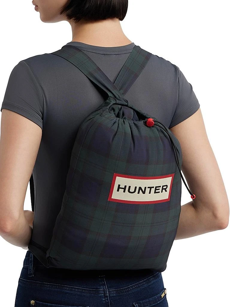 Hunter Blackwatch Plaid Packable Hooded Jacket 8