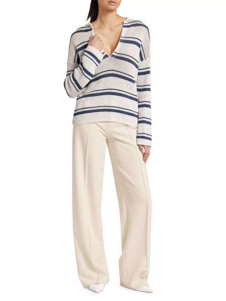 Vince Striped Cotton Sweater