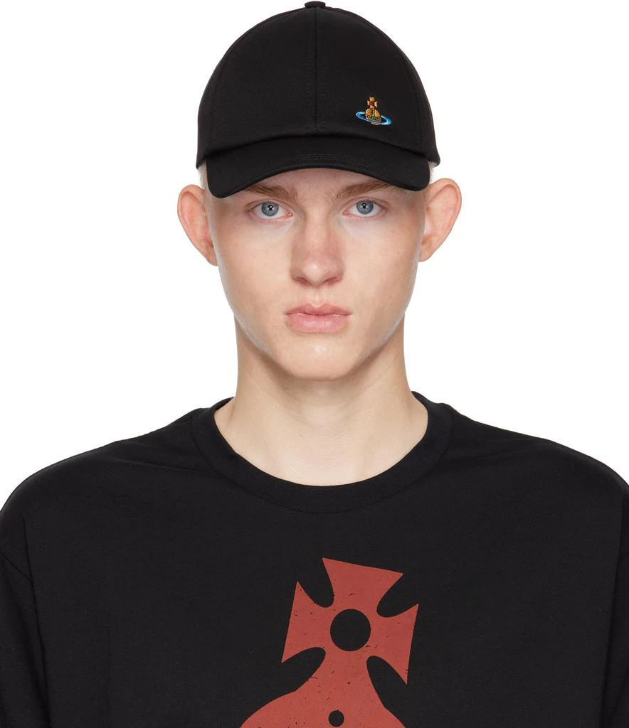 Vivienne Westwood Black Baseball Cap 1