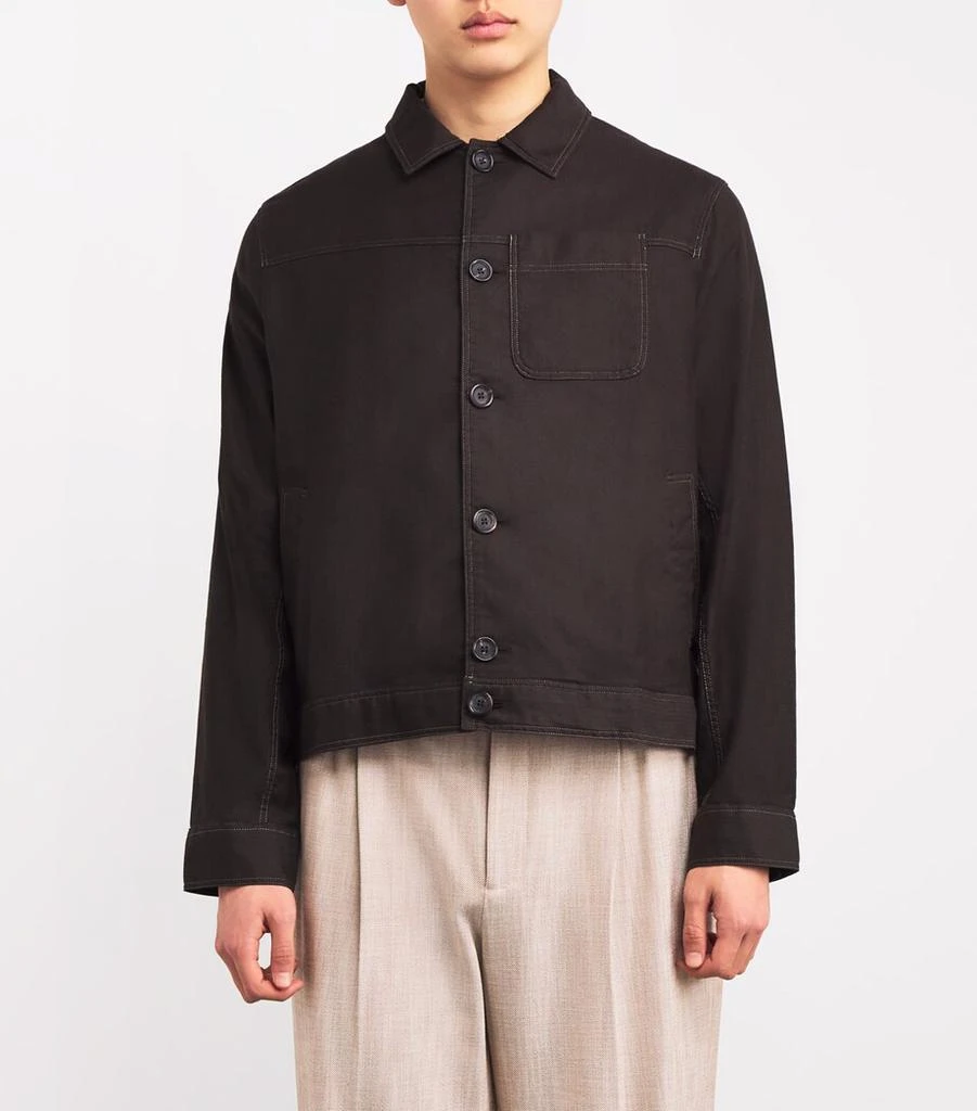 Oliver Spencer Linen-Blend Buffalo Jacket 3