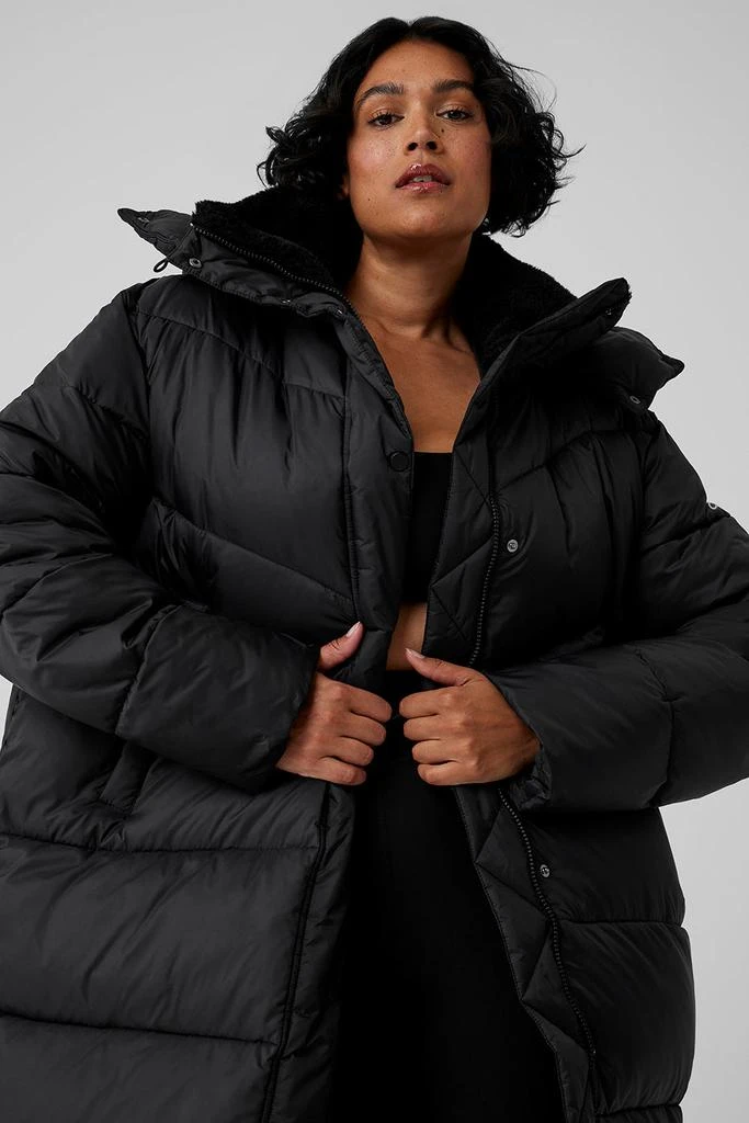 Alo Gold Rush Puffer Trench - Black 11