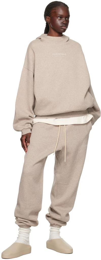 Fear of God ESSENTIALS Beige Bonded Hoodie 4