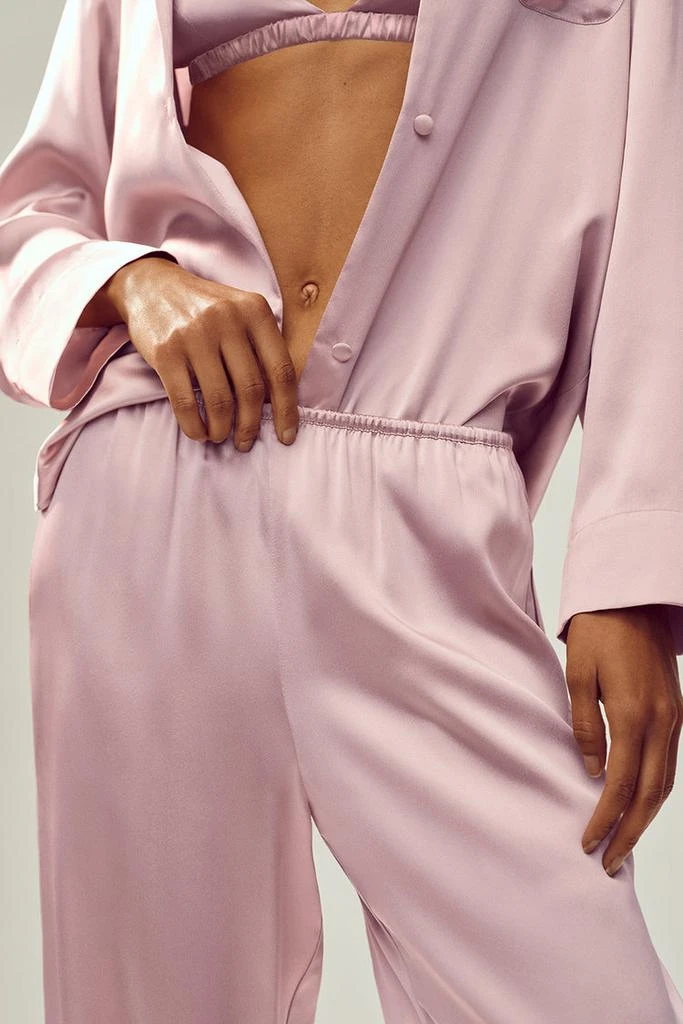 Alo Silk Luminous Pant (Long) - Pink Champagne 3