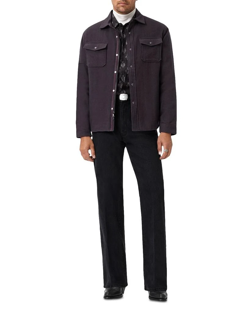 John Varvatos Jameson Herringbone Snap Button Long Sleeve Shirt 2
