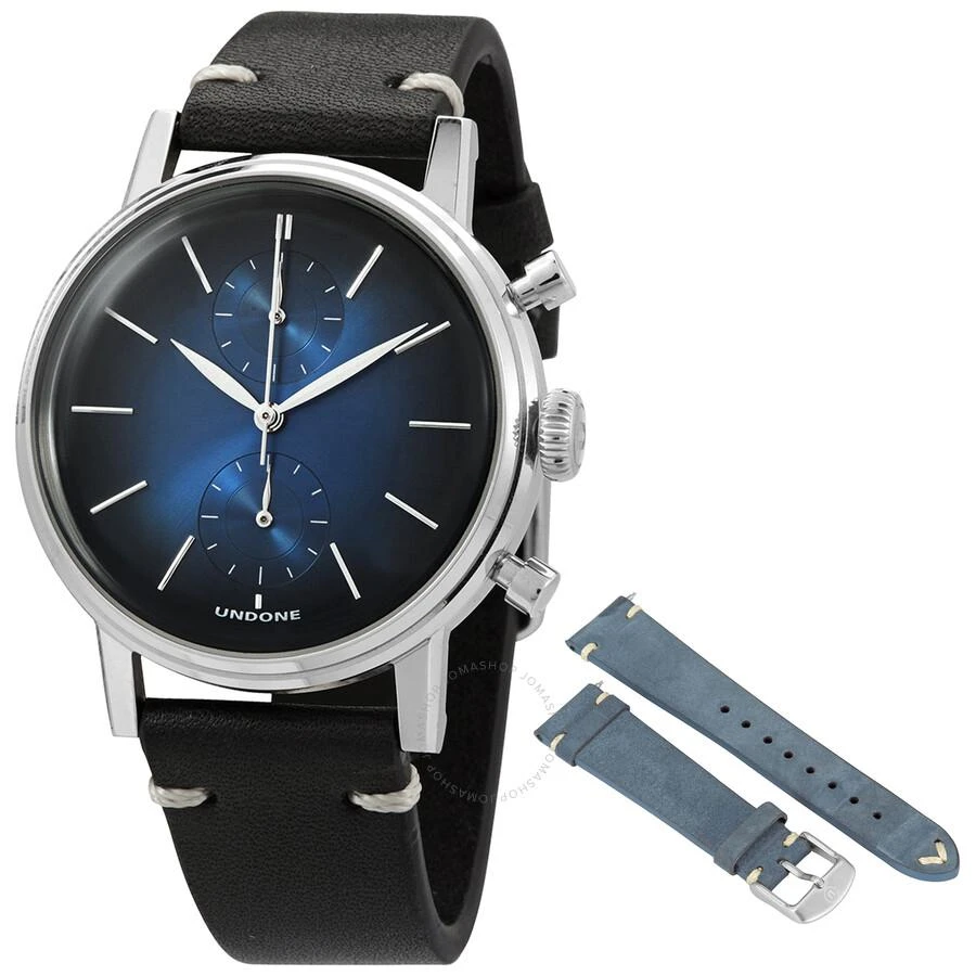 Undone Chronograph Quartz Blue Dial Men's Watch MST-MCRY-SLV-ST 1