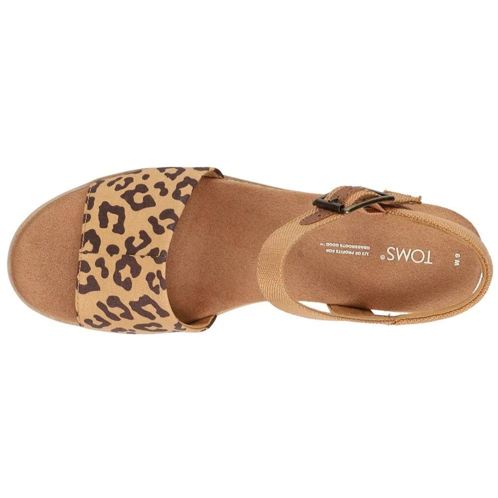 TOMS Diana Leopard Platform Wedge Sandal 4