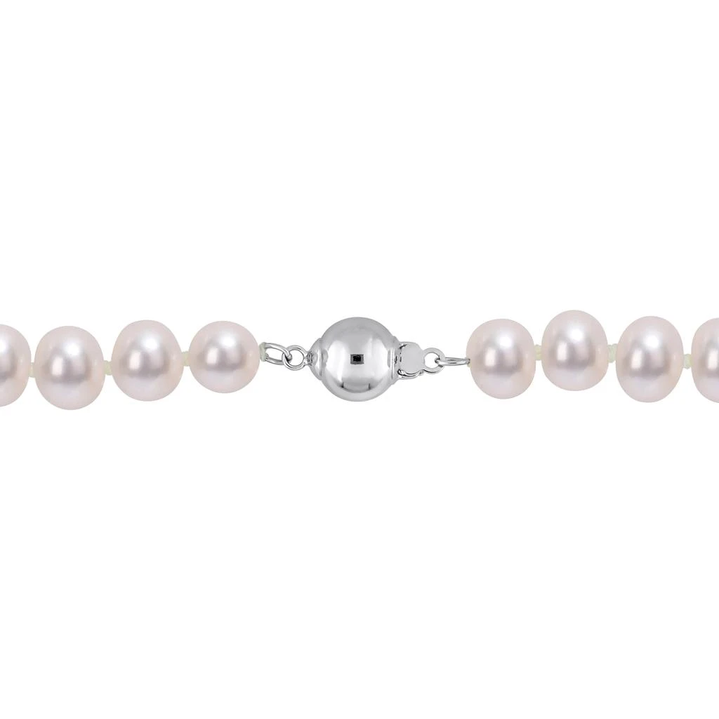 Mimi & Max 7-7.5mm Cultured Freshwater Pearl 18" Strand with Sterling Silver Ball Clasp 5