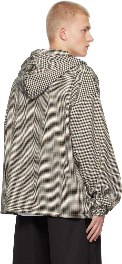 Umbro Beige & Black Slam Jam Edition Masked Club Check Jacket 3