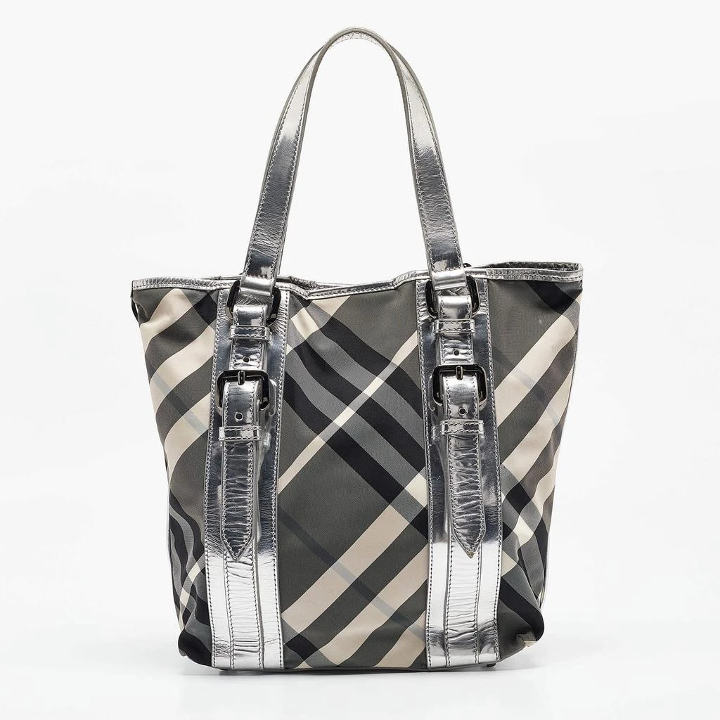 Burberry Burberry Silver Beat Check Nylon Victoria Tote 4