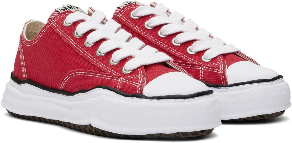 Maison MIHARA YASUHIRO Red Peterson OG Sole Canvas Low-Top Sneakers 4