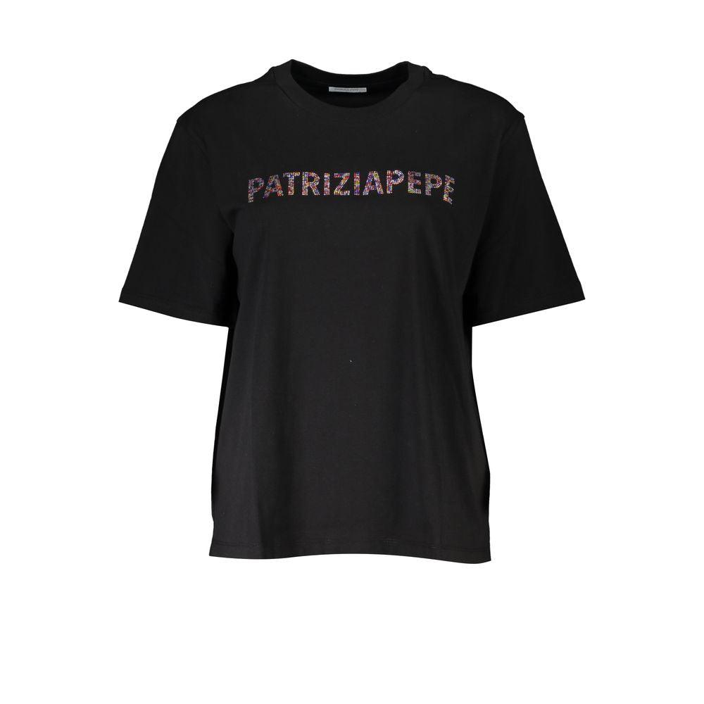 PATRIZIA Chic Rhinestone Crew Neck Women's Tee