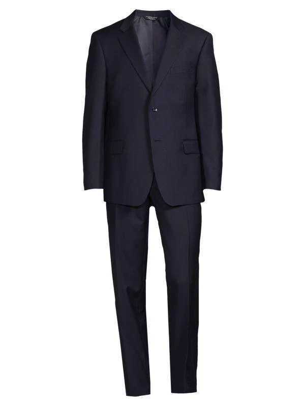 Saks Fifth Avenue Modern-Fit Wool-Blend Suit 4