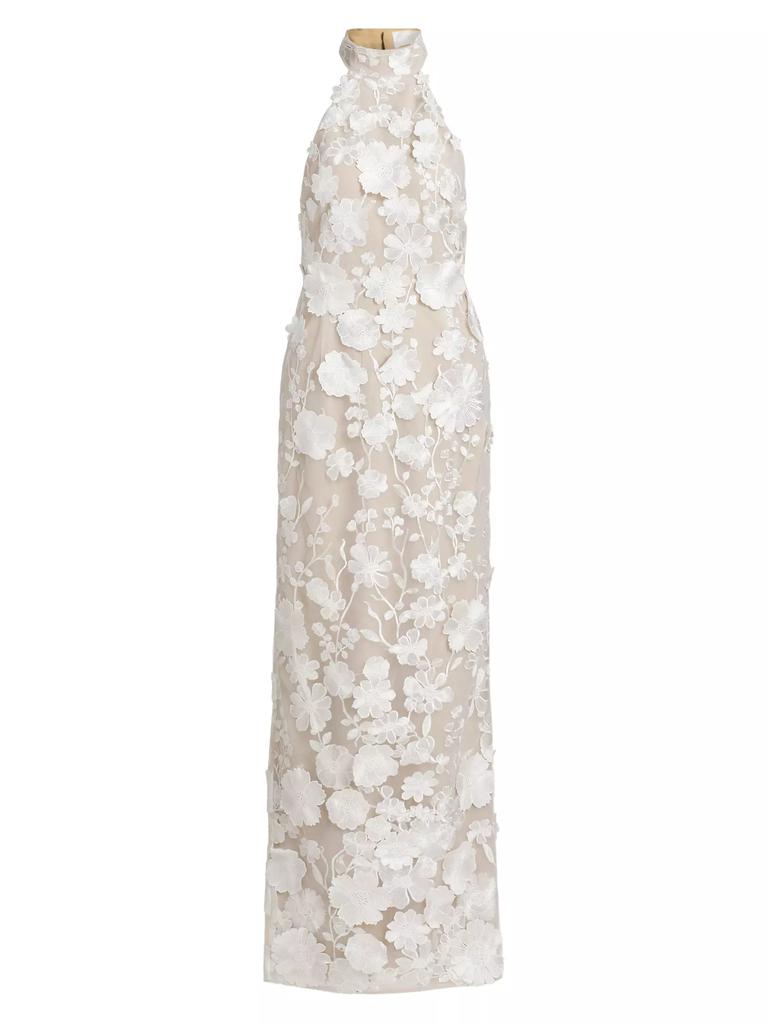 BRONX AND BANCO Jasmine Halterneck Gown