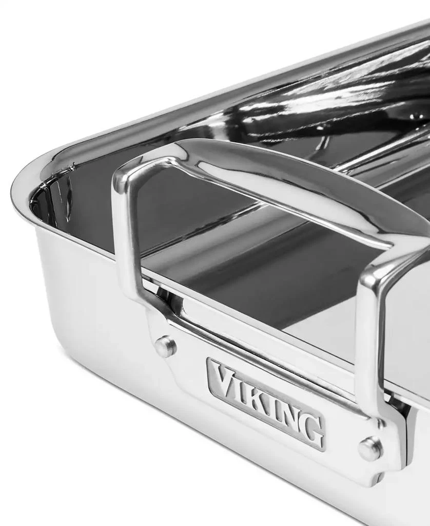 VIKING 3-Ply Stainless Steel Roasting Pan with Nonstick Rack 5