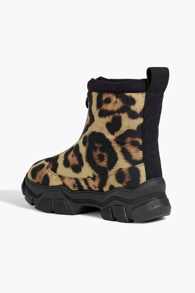 GOLDBERGH Stark leopard-print shell snow boots 3