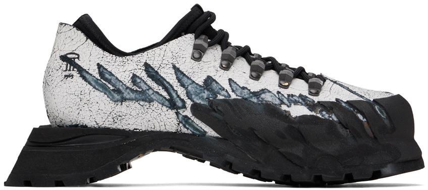 Demon White & Black Poyana Boots