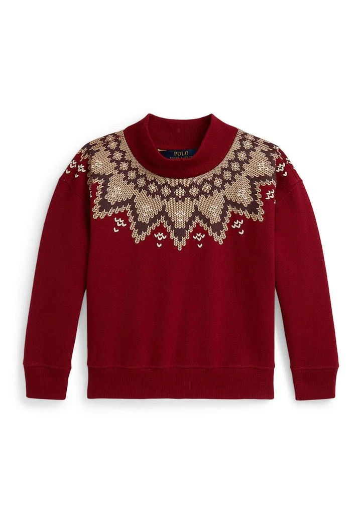 Ralph Lauren Girls 2-6x Fair Isle Fleece Boxy Sweatshirt