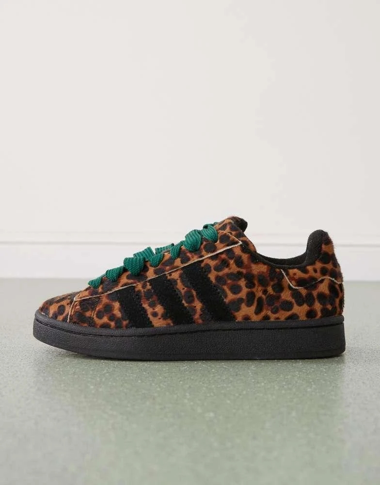 Adidas adidas Originals Campus 00s trainers in leopard print and black 2