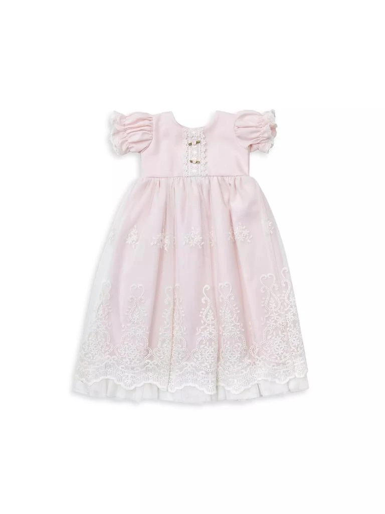 Haute Baby Baby Girl's Sophia Lace-Trimmed Dress & Bonnet Set 1