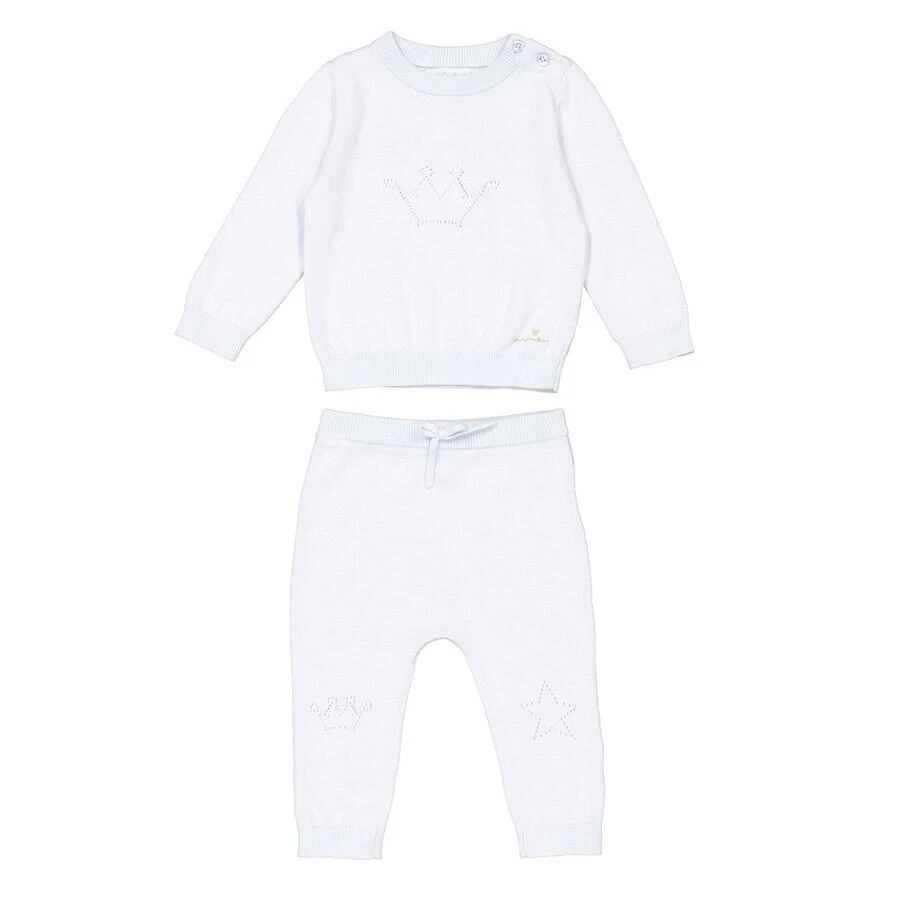 Marie Chantal Pointelle Crown Crawler Set 1